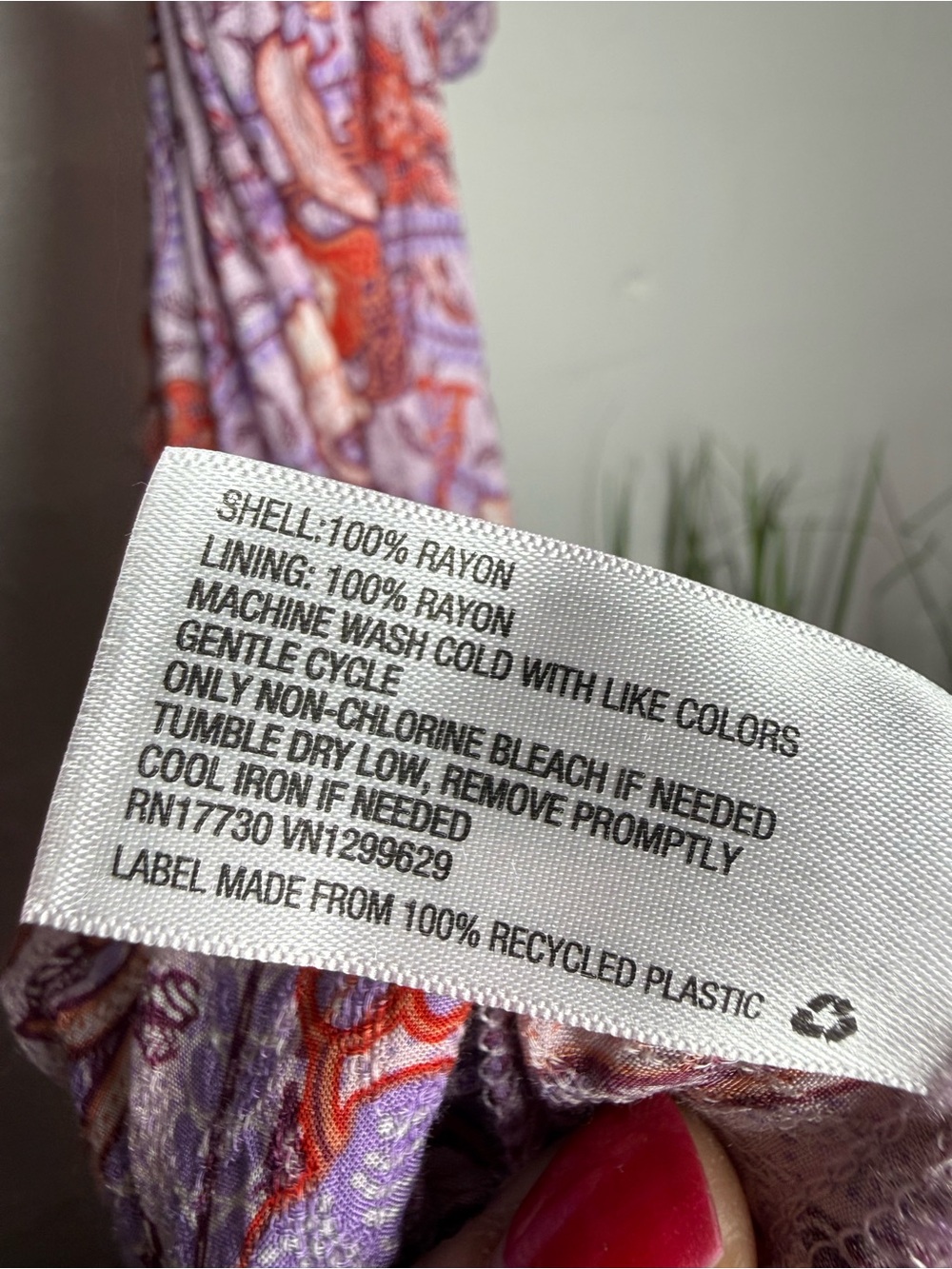 Knox Rose Purple Floral Boho Midi Dress | Tiered Flutter Sleeve Cottagecore - Picture 8 of 8